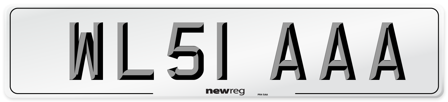 WL51 AAA Number Plate from New Reg